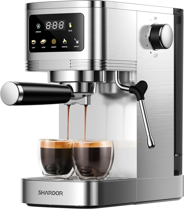 Machine Review SHARDOR Espresso Machine 20 Bar Touchscreen Review Stainless Steel ...