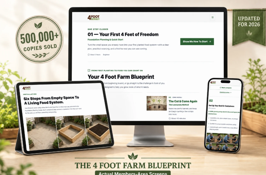 The 4 Foot Farm Blueprint Review: Grow Food In Just 4 Feet Or Less post thumbnail image